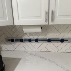 48” Wall Power Track Rail Sockets With  Six Removable Adapters