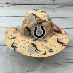 Foco Colts NFL Camo Hat Cap Football  Indianapolis Logo Light Desert Camo Bonnie