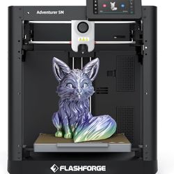FLASHFORGE Adventurer 5M 3D Printer with Fully Auto Leveling, Max 600mm/s High Speed Printing, 280°C Direct Extruder with 3S Detachable Nozzle, Core X