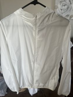 Women’s White Windbreaker Jacket
