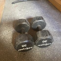 Pair Of Dumbbells 30 Lbs 