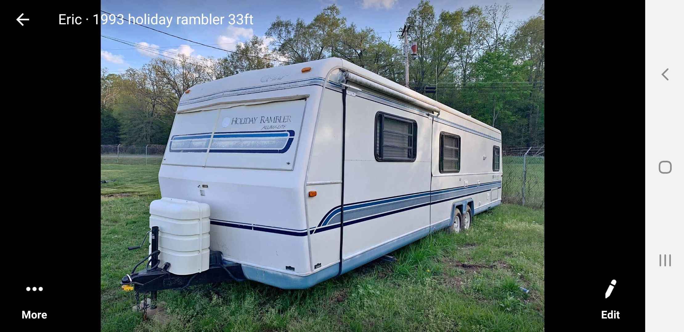 93 holiday rambler (CAMPER) great condition