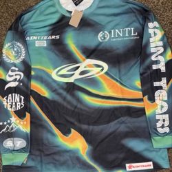 Green Multi Color Saint Tears Off-road Jersey 