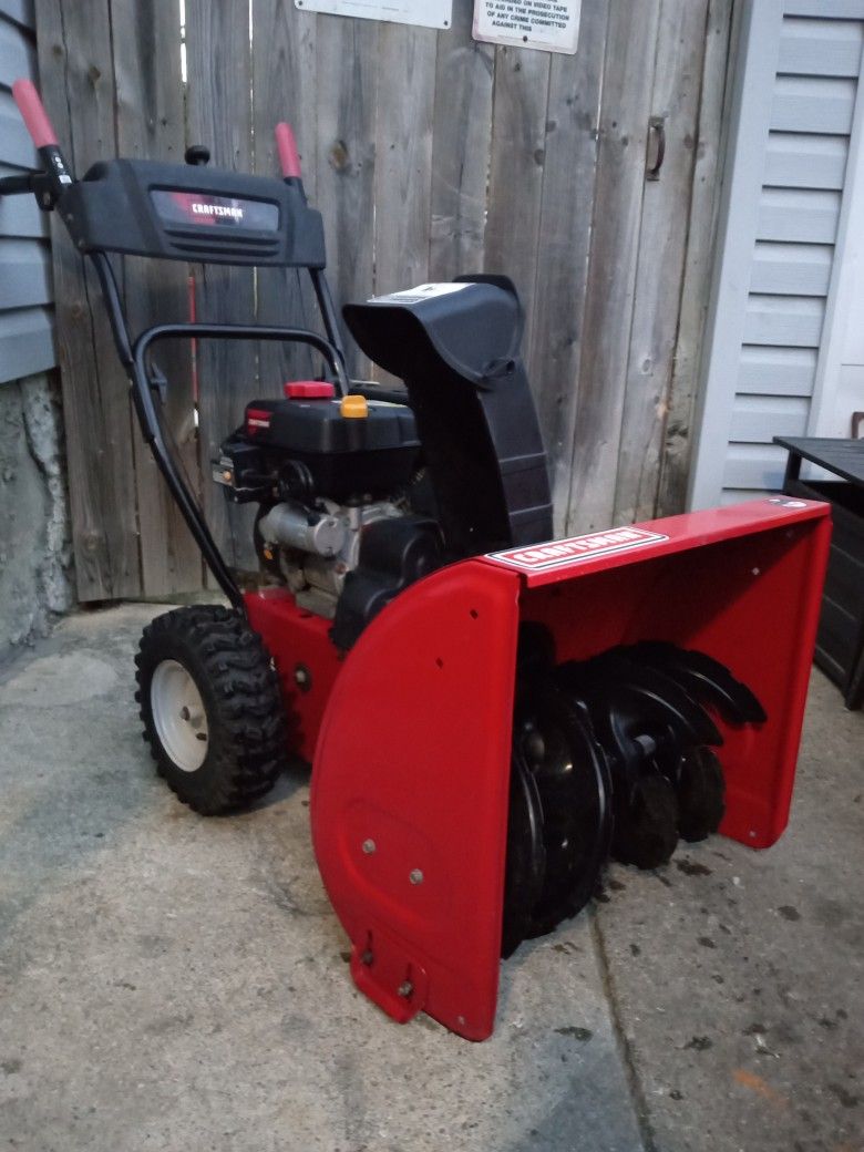 Craftsman 24" Inch 2-Stage Gas Self Propelled Snowblower With Electric Start