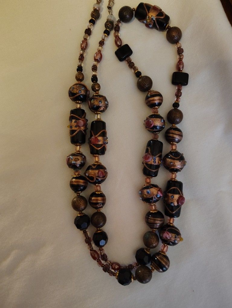 Vintage Wedding Cake Glass Beads