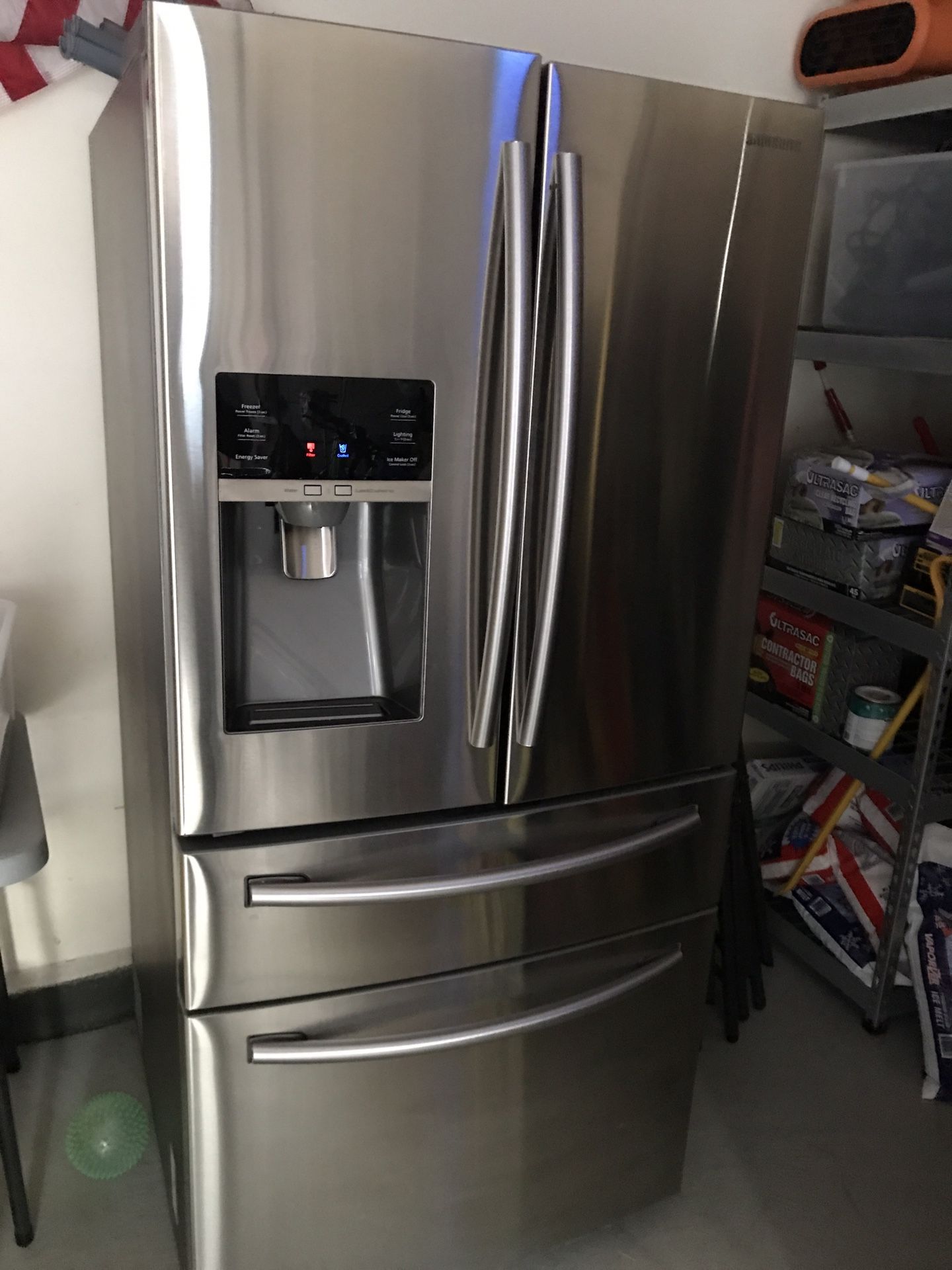 Samsung RF25HMEDBSR/AA 25 cu. ft 4 door French door refrigerator stainless steel