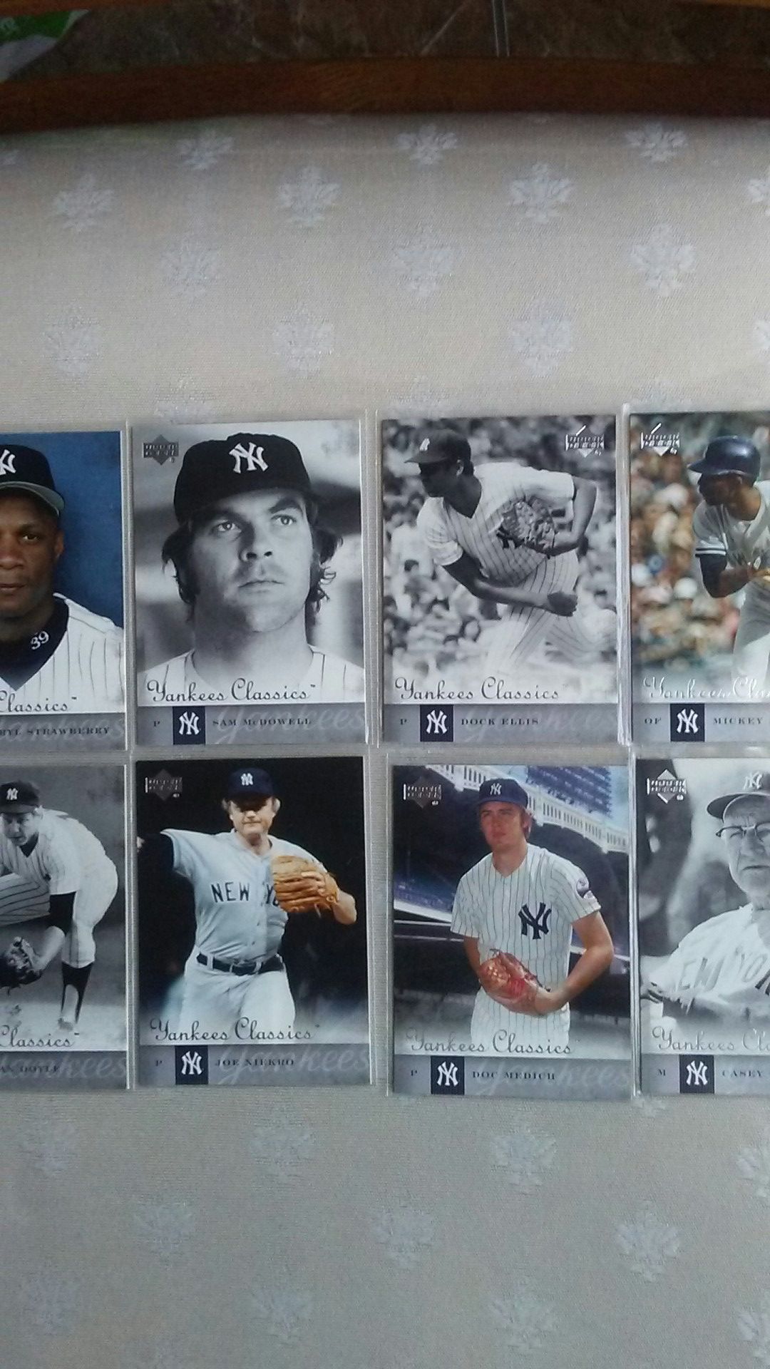 Old School New York Yankees Baseball Players Cards