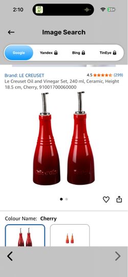 Le Creuset Oil and Vinegar Set