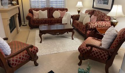 Sofa Set And Table Set , 7 Piece Set 