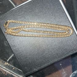 Solid Gold Chain, Cuban ,10k , 6 M ,SOLID About 2 Oz (53gram)