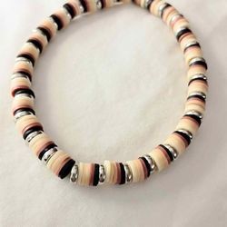 Clay Beaded Stretch Bracelet