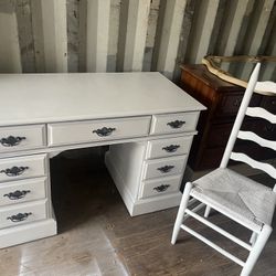 Custom Farmhouse Desk & Chair