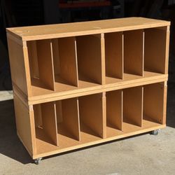 Moveable LP Cabinet On Casters 