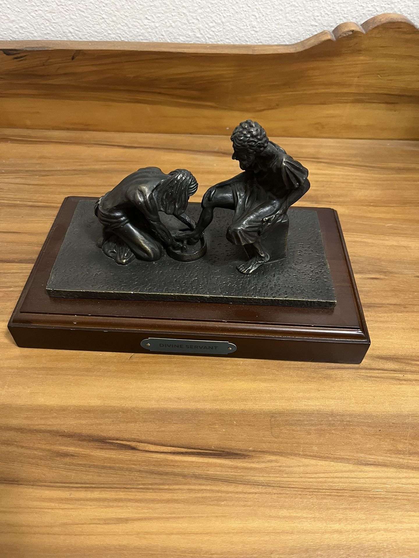bronze sculpture titled "Divine Servant" by Max Greiner, Jr.