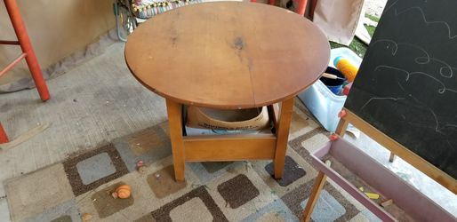 Hardwood coffee table
