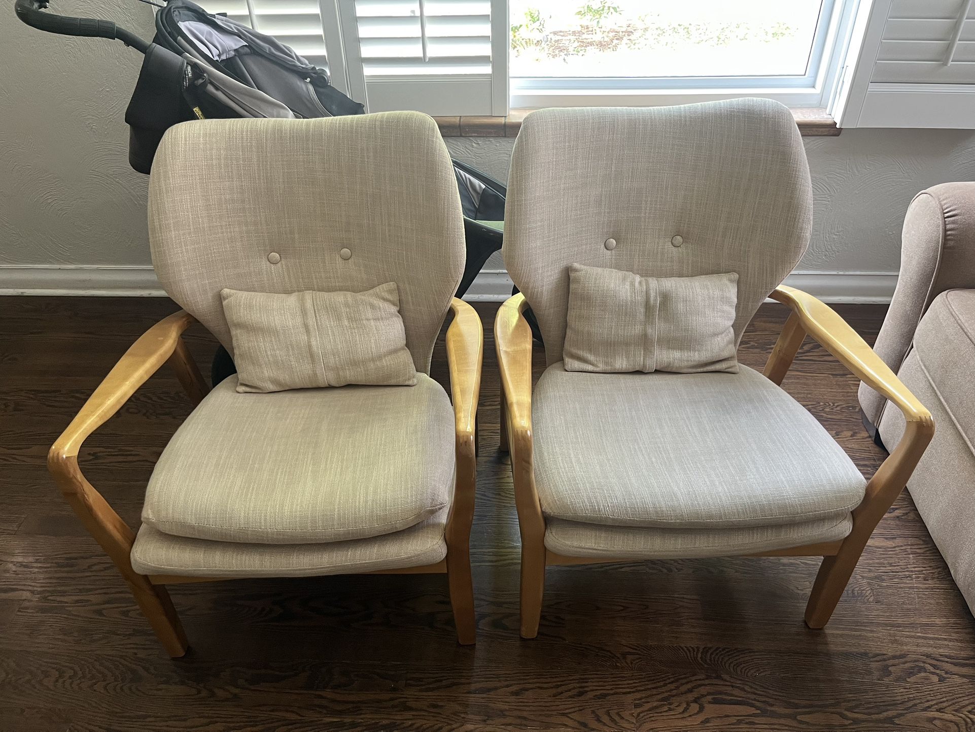 2 Mid mod Chairs