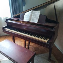 Antique Baby Grand Piano & Collectibles, Toys. 