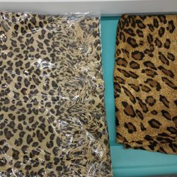 Leopard Print Scarf Shawls Set Of 3
