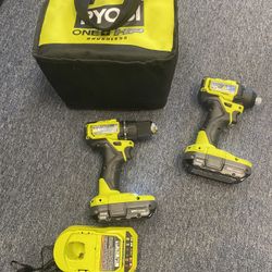 Ryobi Impact Drill Kit 