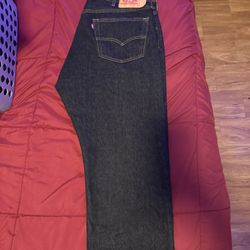 Charcoal Shrink To Fit Levi’s 501s Size W42 L32