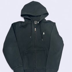 small black polo hoodie