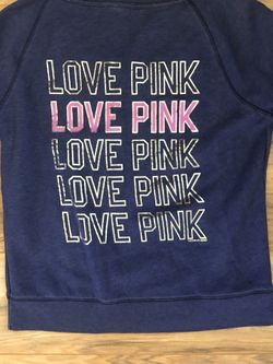 Pink sweatshirt size Large