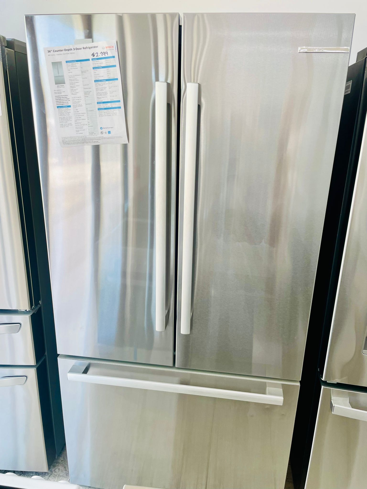 🔥🔥36” Bosch French Door Refrigerator