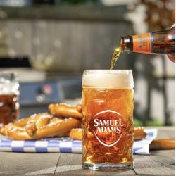 Samuel Adams Beer Glass  Cups (6 Pack)