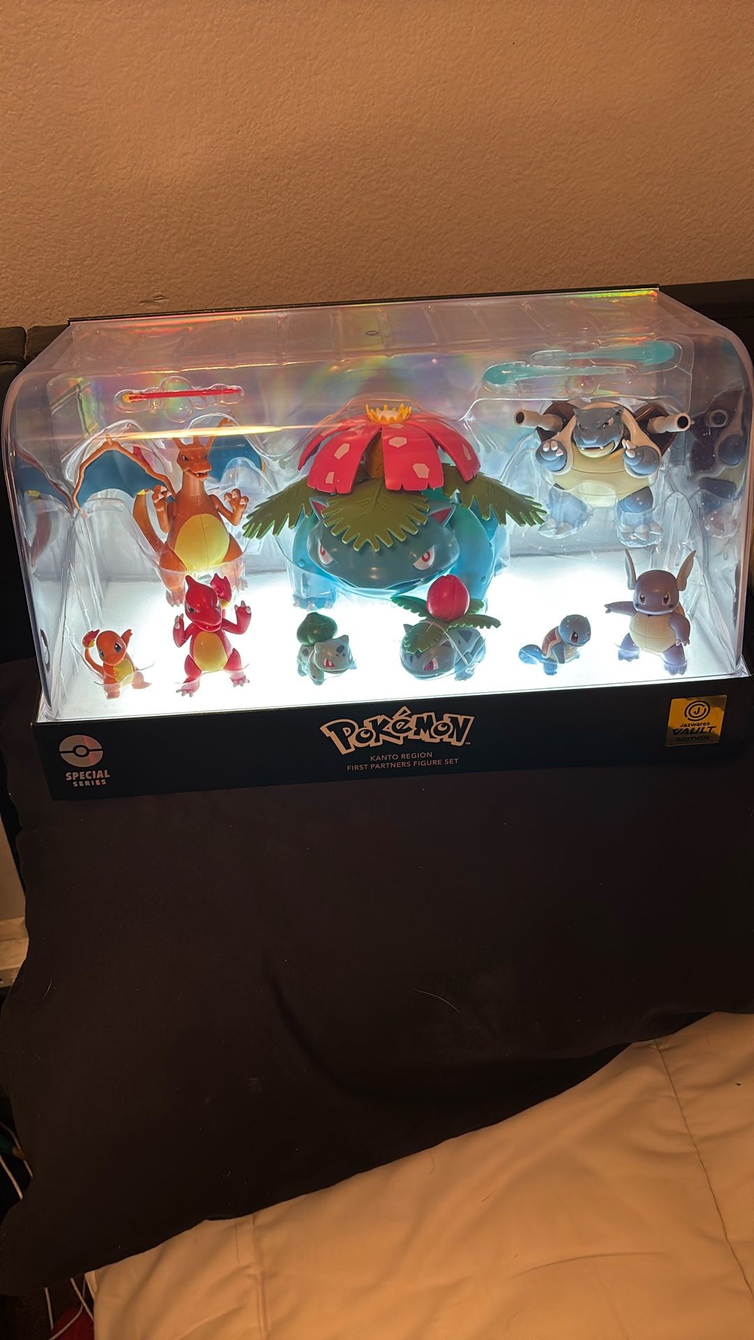Pokémon Kanto Region first partners figure set with 💡 