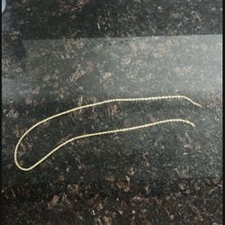 10k Solid Gold Rope Chain 