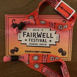 2 Tickets To Farewell Festival
