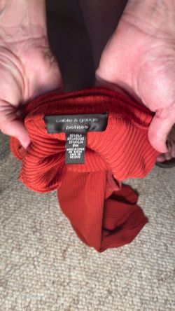 Cable & Gage ladies PM ribbed sleeveless turtleneck