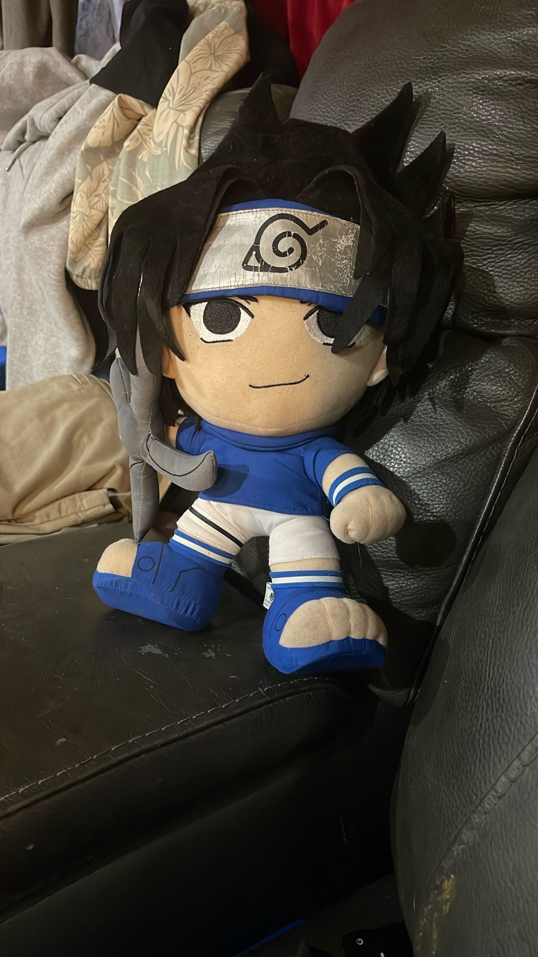 Uchiha Sasuke Naruto Banpresto 2012 Plush 6" Stuffed Tag Toy Doll Japan