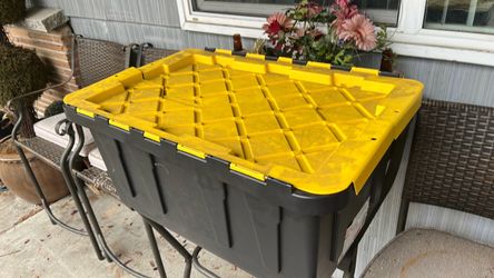 HDX heavy duty 17 gallon tough tote storage container