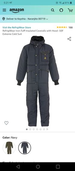 Refrigewear coverall with hood size XL brand new never worn