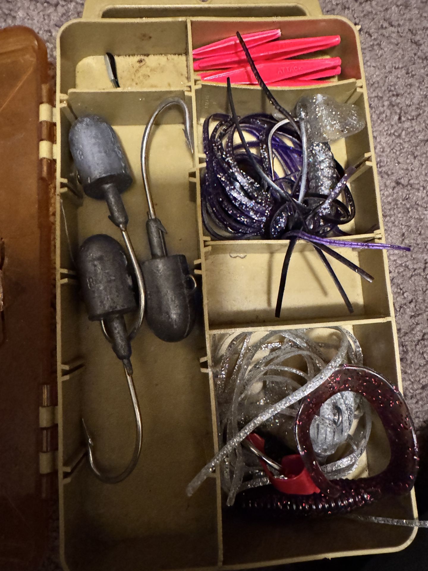 Tacklebox With Tackle. Buzz Bombs.