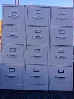 4-Drawer Vertical Metal Filing Cabinet $70 each
