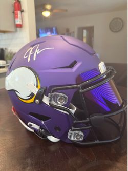 Justin Jefferson Autographed Minnesota Vikings Speed-Flex Helmet