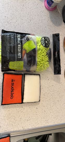 Chemical Guys Wash Mitt , 2 Suds Lab Detailing Scrubs Sponge 