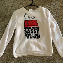 Youth Girls Peanuts SNOOPY Sweater Small