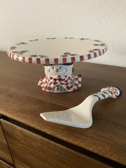 Holiday Cake Plate