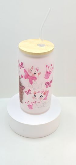 Disney AristoCats Frosted Glass Cup