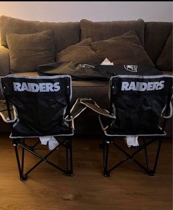 Raiders YOUTH Fold Up Chairs - Brand New With Tags