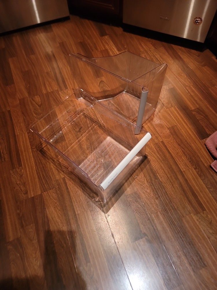 2 Whirlpool / Kenmore Replacement Drawers For Fridge -