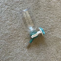 No-Drip Water Bottle/Feeder for Hamsters/Hedgehogs/Gliders/Rats/Mice/Other Small Pets and Animals - for Cages, Crates or Wall Mount. 10.2oz.