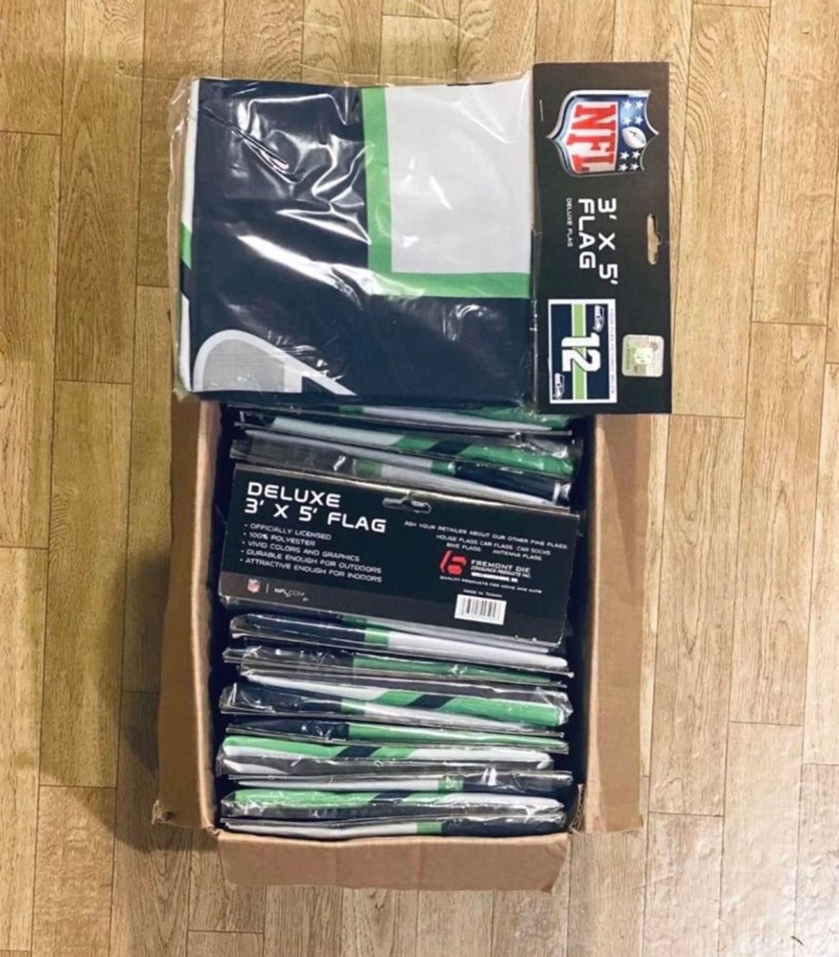 Seattle Seahawks NFL 12 Flag - 5’ Feet - 3’ Feet - New Sealed