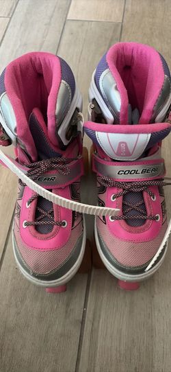 Girls Light-Up Roller Skates, Size Large