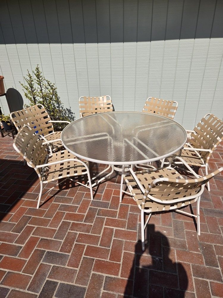 Vintage Brown Jordan Patio Furniture Set
