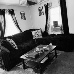 Black L Shap Sectional.