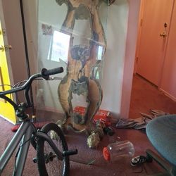 Living Room Glass Top Hand Carved Wood Table With Side Table 